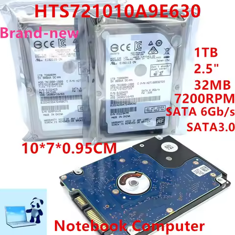 1PCS New Original HDD For Hgst 1TB SATA 2.5" 7200RPM For Internal Hard Disk For Notebook HDD For HTS