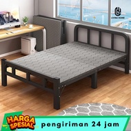 PREMIUM LIVINA Dipan Besi Portabel Ranjang Tempat Tidur Lipat Besi Modis dan Sederhana