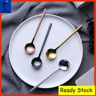 LT999 Small Gold/Black Matte Stainless Steel Coffee/Tea Kitchen Tableware Spoon