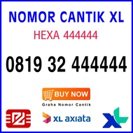 Nomor Cantik XL Hexa 444444 - Perdana Nomor Cantik XL Axiata Seri Hexa ekor 444444