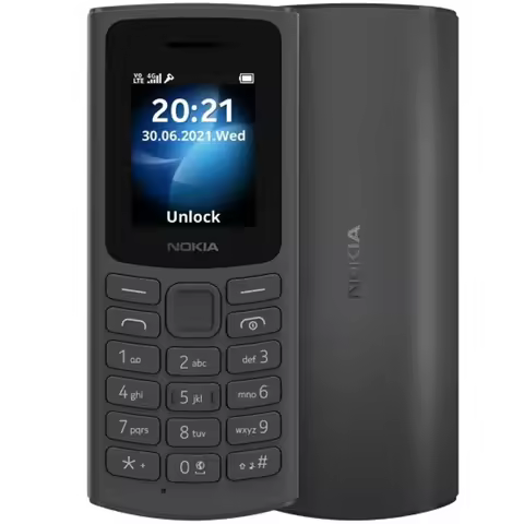 Nokia 105 2023 4G Elderly Phone Physical Keyboard 1.8-inch 1450mAh 2SIM FM Radio MP3 LED Flashlight 