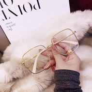 FL Eyewear Shinny Glasses Square Frame Women Spek Shiny Korean Korea Fashion Spec Glasses Transparen