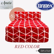 Soft en Touch/Amelie Sofa Bed Uratex Quality and Low Price Offer (RED COLOR)