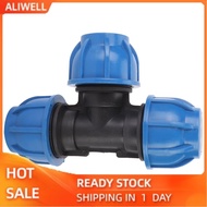Aliwell PE Plastic Water Pipe Fitting 32mm Tee Connector For Connection Hot