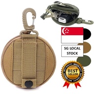 [SG FREE 🚚]Tactical EDC Pouch Key Wallet Card Holder Men Coin Purses Pouch Bag Keychain Zipper Pocke