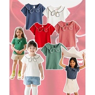 B728 BOW SAILOR TOP BLOUSE COLORED Z3VENZE4 ORIGINAL FULLTAG || GIRLS' TOP WITH RIBBON, ELEGANT, BEA