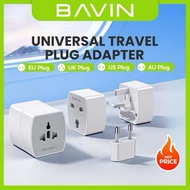 BAVIN PC2103A Universal Travel Plug Adapter Compatible w/ EU UK US AU Sockets for Worldwide Use