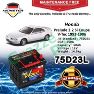 Münster Robust MF CMF 75D23 | 75D23L (60AH) Car Battery Bateri Kereta for Honda Prelude 2.2 Si Coupe