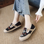 [Miaomiao] [Sea Craft Embroidery Shoes] Ethnic Style Stitching Embroidery Shoes Ethnic Style Handicr