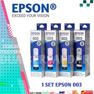 1SET 4 PCS Tinta Epson 003 Untuk Printer L1110 L3110 L3150 L3210