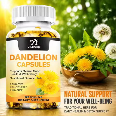 Yimiduk Dandelion Supplement, for Liver Cleanse Detox & Repair, Digestion & Immune Health, Fat Diges
