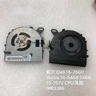 1pcs Dell/Dell 15-7560 Vostro 14-5468 5568 15-7572 CPU Fan 0W0J86