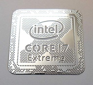 VATH Made Intel Core i7 Extreme Metal Sticker 18 x 18mm / 11/16" x 11/16" [985]