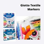 GIOTTO DECOR TEXTILE PERMANENT FABRIC MARKER SET PERMANENT FABRIC PAINT MARKER