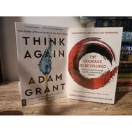 THINK AGAIN by ADAM GRANT + THE COURAGE TO BE DISLIKED by ICHIRO KISHIMI