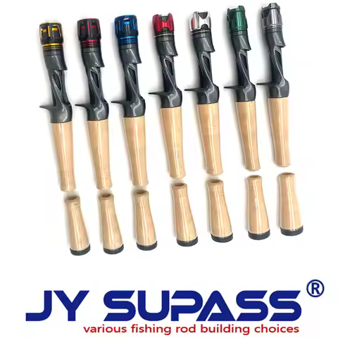 JY SUPASS YCS DIY Fishing Rod custom ReelSeat Locking Nut Fishing Rod Repair Kit A Cork Handle