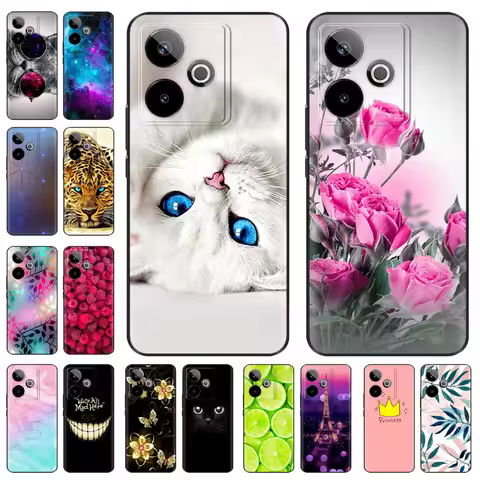 For Realme GT7 GT 7T Case RMX5061 Cat Painted Cover Soft Silicone Phone Case For Realme GT 7T GT7 Pr