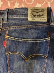 Levi's 504 牛仔褲 W36 L34