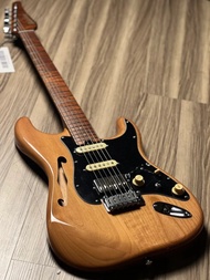 Soloking MS-1 Thinline Artisan FMN with Roasted Flame Neck in Natural Mocha Nafiri Special Run JESCA