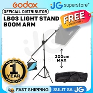 Godox LB03 Portable Aluminum Light Stand Boom Arm with Counterweight Sandbag for Studio Equipment