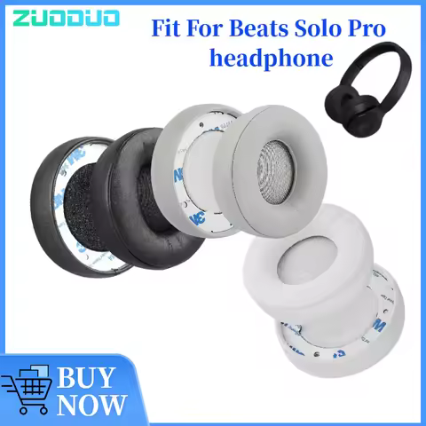 ZUODUO Replacement Ear pads for Beats Solo Pro Headphones Ear Cushions Earpads headset Earmuff