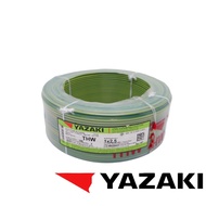 YAZAKI สายไฟ IEC01 THW ขนาด 1 x 2.5 sqmm  YAZAKI สีแดง สีดำ มีหลายสี สายเมน สายแข็ง สายไฟบ้าน เบอร 2.5   สายไฟ