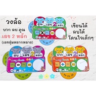 Mathematics Teaching Media Addition Subtraction Multiplication Wheel Writeable Erasable Single Digit