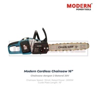 TERBAIK Modern Cordless Chainsaw 16" Electric Saw - Mesin Chainsaw