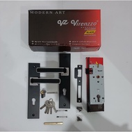 DOOR/HANDLE LOCK/HANDLE STAINLESS BLACK VIRENZZO BLACK SERIES - BP16LS-BC-BC