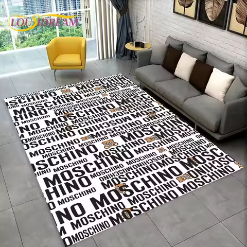 3D M-Moschino HD Cartoon Bear Area Rug,Carpet for Home Living Room Bedroom Sofa Doormat Decor,kids P