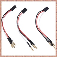 2.0mm Coil Copper Wire Male to Servo Male Banana Plugs Replacement for 1525 1625 Brushless Motor