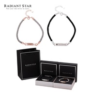 Sunset Confession 1+1 Spain I Love You Couple 925 Sterling Silver Bracelet Two-Piece Gift Box Set [A