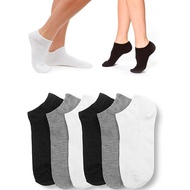 Socks Unisex Low Cut Sock Ankle Stocking Plain Stokin Men Women White Grey Black Simple