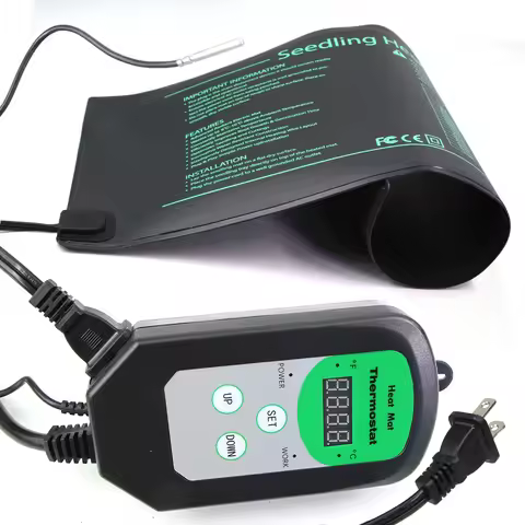 52x24cm 52x52cm 121x52cm Seedling Heat Mat with Thermostat Controller Waterproof Can Set 20-42°C for