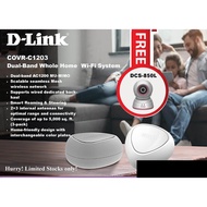 D-LINK COVR C1203: AC1200 Dual Band Whole Home Wi-Fi System with Free DCS-850L IP Camera