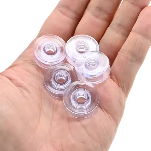 10Pcs Plastic Sewing Machine Bobbin 21*9*6mm for Husqvarna Viking 19E 21 21E 49 for White Sewing Mac