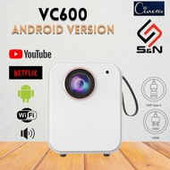 VC600 Mini ANDROID Projector Portable Home Projector Support 1080P Projector Murah LED Projektor Min