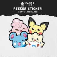 Baby Pokemon Peeker Sticker Togepi Azurill Igglybuff Pichu