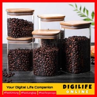 Glass Jar For Food Storage Container Storage Jar 8x8x15cm