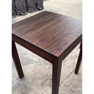 Hot Pot Table Dining Table Carbonized Color Hotel Barbecue Restaurant Snack Hotel Old Elm Solid Wood