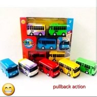 TAYO Bus 5pc pullback action Toy Bus Display Cake topper