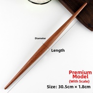 BAIFULING | Dumpling Shop Fish Belly Shape Sharp End Golden Silk Rosewood Rolling Pin