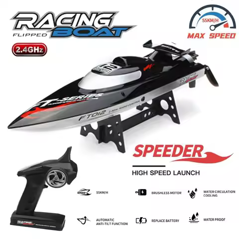 FEILUN FT012 RC Boats for Adults Brushless 2.4G 50KM/H High Speed Racing RC Boat Radio Control Boat 
