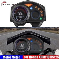 สำหรับอุปกรณ์มอเตอร์ไซค์ฮอนด้า XRM110 RS125เครื่องวัดความเร็วดิจิตอลเครื่องวัดความเร็วรอบเครื่องมาตร