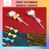 Gold Silver Twist Tie Wire Metallic String Rope Packing Goodies Candy Gold Silver Ribbon Ikat Dawai Pengikat Bunga Telur