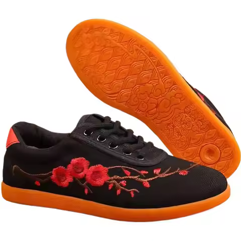 Canvas Tai Chi Tendon Boots Good Quality Martial Arts Shoes Soft Bottom Practice Kung Fu Shoes Wingc