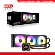 CORSAIR ICUE H150I ELITE LCD 360MM RGB LIQUID CPU COOLER- BLACK