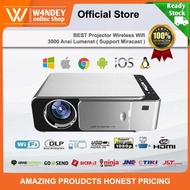 PROJECTOR 3000 ANSI LUMENS WIFI WIRELESS PROYEKTOR MIRACAST INFOCUS - STORENMR