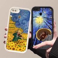 MK-103 Van gogh illustration Soft Silicone Casing for OPPO A7 F7 A12s A12 F9 A5S Realme 2 Pro
