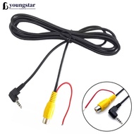 YOUNGSTAR 2.5mm 4-Pin to RCA Female Adapter Extension Cable 2.4M For Car Navigation Unit & Audio Vid